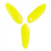 Dagues en verre 3x11 mm Crystal/Jaune Opaque x50|raw }}