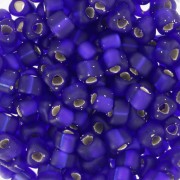 Miyuki 5/0 triangle TR5-20F - Cobalt Mat Silver Lined x8g