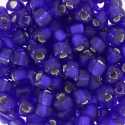 Miyuki 5/0 triangle TR5-20F - Cobalt Mat Silver Lined x8g