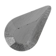 Cabochon PureCrystal 4328 10x6 mm - Jet Hematite x1|raw }}