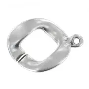 Embout torsadé pour bracelet 45 mm argenté vieilli x1