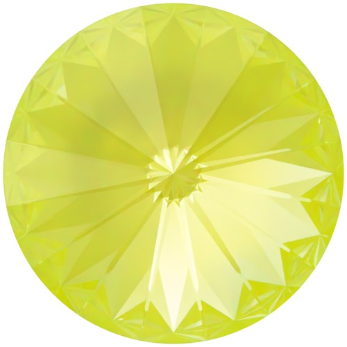 Cabochon PureCrystal 1122 Rivoli 14 mm - Crystal Electric Yellow Ignite x1