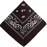 Bandana 100% coton - motif Cachemire - Marron foncé x1