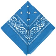 Bandana 100% coton - motif Cachemire - Turquoise x1|raw }}