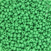 Perles rocailles Preciosa  11/0 2 mm - Green Opaque x20g