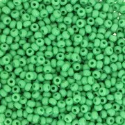 Perles rocailles Preciosa  11/0 2 mm - Green Opaque x20g