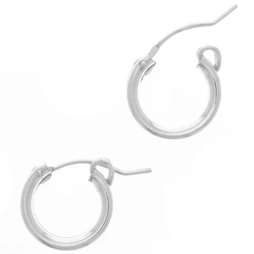 Créoles à décorer 13 mm - Fil 2.2 mm - Argent 925 x2