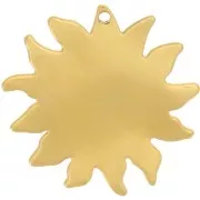 Pendentifs - Breloques - Breloque soleil martelé 25 mm - Acier inoxydable 304L Doré x1 Breloque soleil martelé 25 mm - Acier inoxydable 304L Doré x1