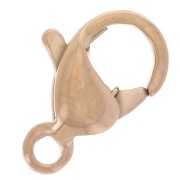 Fermoir mousqueton 9 mm - Fabrication Européenne - Acier inox 316L Doré Rose x1|raw }}