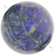 Perle ronde 18 mm en pierre gemme - Lapis lazuli x1|raw }}