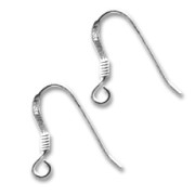 Crochets d'oreilles 18 mm en Argent 925 x4