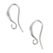 Crochets d'oreilles 15 mm rhodié x2|raw }}