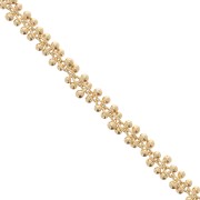 Chaîne maille grappe 4 mm - Doré à l'or fin x0.5m