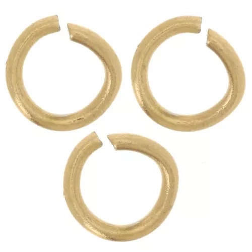 Anneaux ouverts 5x0.8 mm - Acier inoxydable 316L Doré x100