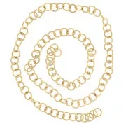 Anneaux ouverts 5x0.8 mm - Acier inoxydable 316L Doré x100