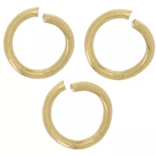 Anneaux ouverts 5x0.7 mm - Acier inoxydable 316L Doré x100