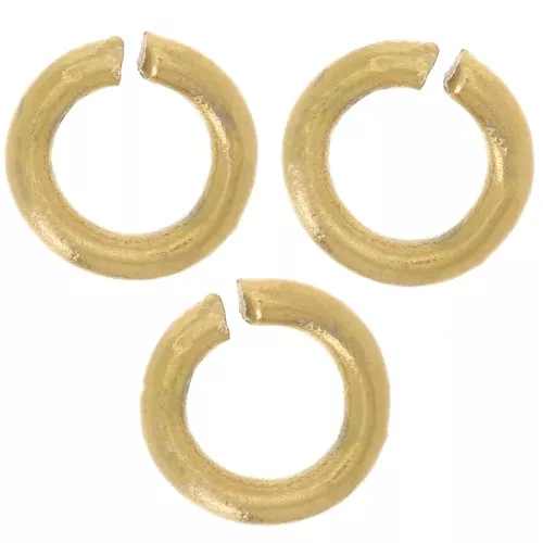 Anneaux ouverts 5x1 mm - Acier inoxydable 304L Doré x100