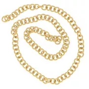 Anneaux ouverts 5x1 mm - Acier inoxydable 304L Doré x100