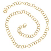 Anneaux ouverts 3x0.5 mm - Acier inoxydable 316L Doré x100