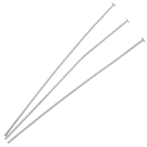 Clous tête plate 51x0.7 mm Argenté x25
