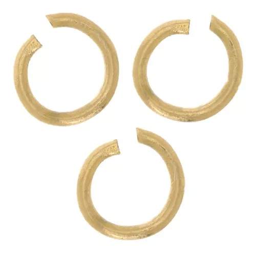 Anneaux ouverts 4x0.6 mm - Acier inoxydable 316L Doré x100