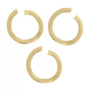 Anneaux ouverts 3x0.6 mm - Acier inoxydable 304L Doré x10