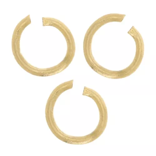 Anneaux ouverts 3x0.6 mm - Acier inoxydable 304L Doré x10