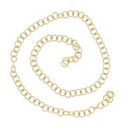 Anneaux ouverts 3x0.6 mm - Acier inoxydable 304L Doré x10