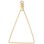 Supports boucles d'oreilles triangle deux anneaux 25x40 mm Doré x2|raw }}