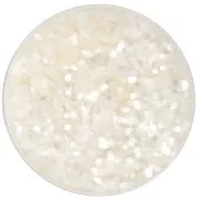 Paillettes biodégradables - Grosses - Blanc x10g