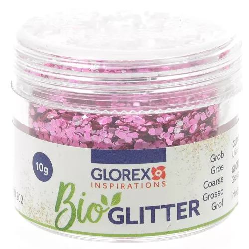 Paillettes biodégradables - Grosses - Rose x10g