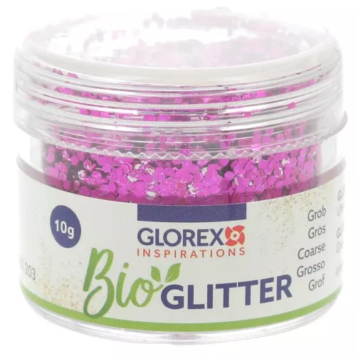 Paillettes biodégradables - Grosses - Fuchsia x10g