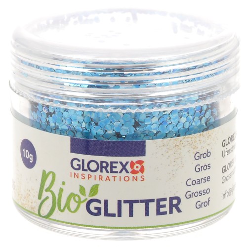 Paillettes biodégradables - Grosses - Bleu clair x10g