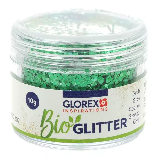 Paillettes biodégradables - Grosses - Vert x10g