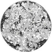Paillettes biodégradables - Grosses - Argent x10g