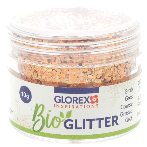 Paillettes biodégradables - Grosses - Cuivre x10g
