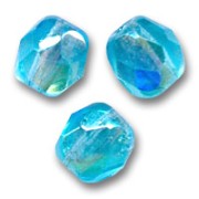 Facettes 6 mm Aquamarine AB x25