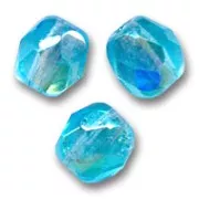 Facettes 6 mm Aquamarine AB x25