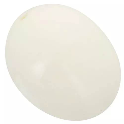 Perle olive 24x19 mm en résine opaque - Ecru x1