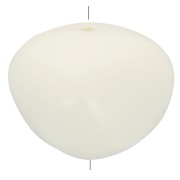 Perles nuggets en résine opaque 14x18 mm - Ecru x4|raw }}