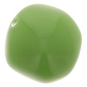 Perles rondes irrégulières 15 mm en résine opaque - Vert avocat x4|raw }}