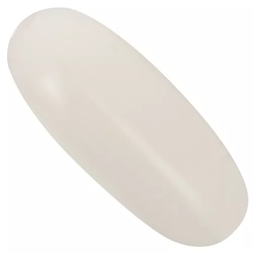 Perle olive 34x14 mm en résine opaque - Nude x1