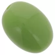Avocat - Perle olive en résine opaque 21x15 mm - Vert avocat x1 Perle olive en résine opaque 21x15 mm - Vert avocat x1