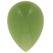 Cabochon poire en résine opaque 25x18 mm - Vert avocat x1|raw }}