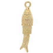 Pendentif poisson 27x6.5 mm - Acier inoxydable 304L Doré x1|raw }}