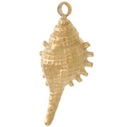 Breloque coquillage 20x9 mm - Acier inoxydable 304L Doré x1|raw }}