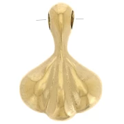 Breloque éventail 13x9 mm - Acier inoxydable 304L Doré x1