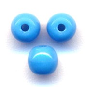 Perles en verre tchèque rondes  4 mm Turquoise x50|raw }}