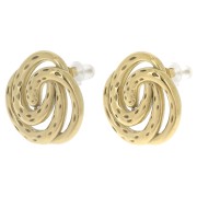 Clous d'oreille spirale 20 mm - Acier inoxydable 304L Doré x2|raw }}