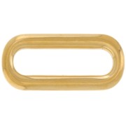 Intercalaire rectangle arrondi 22x10 mm - Acier inoxydable 304L Doré x1